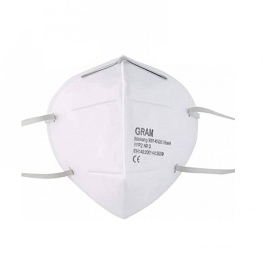 Maschera GRAM per polveri e vapori Classe FFP2 / KN95 CE con elastici HomeVARIABILE